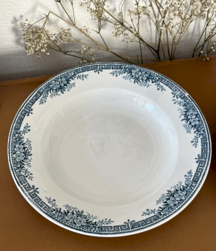 Terre de Fer - 3 assiettes creuses Lucy - 22,5 cm - Saint Amand