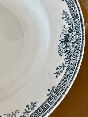 Terre de Fer - 3 assiettes creuses Lucy - 22,5 cm - Saint Amand