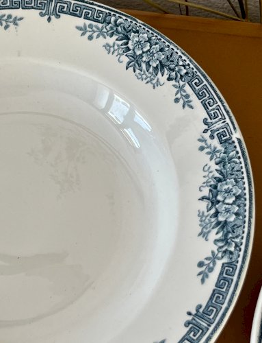 Terre de Fer - 3 assiettes creuses Lucy - 22,5 cm - Saint Amand