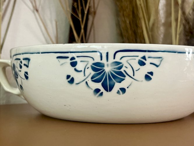 Terre de Fer - Plat de service ou soupière Baudin - Badonviller 