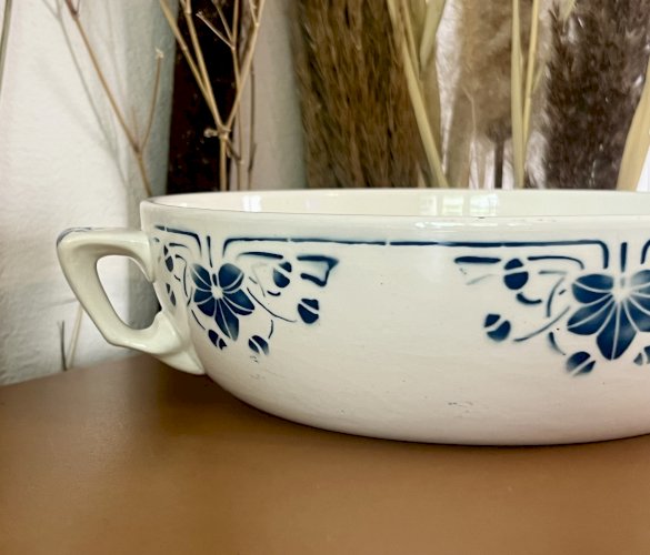 Terre de Fer - Plat de service ou soupière Baudin - Badonviller 