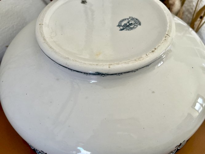 Terre de Fer - Saladier Andrinople - 25,5 cm - Saint Amand & Hamage 