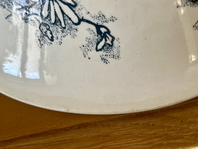 Terre de Fer - Saladier Marguerite - 28,2 cm - Faïencerie Nouvelle de Givors