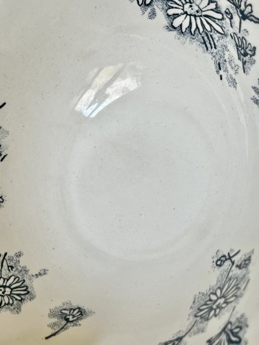 Terre de Fer - Saladier Marguerite - 28,2 cm - Faïencerie Nouvelle de Givors