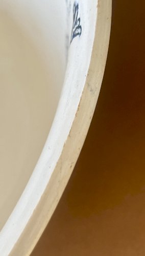 Terre de Fer - Saladier Marguerite - 28,2 cm - Faïencerie Nouvelle de Givors