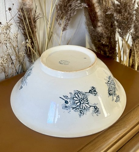 Terre de Fer - Saladier Marguerite - 28,2 cm - Faïencerie Nouvelle de Givors