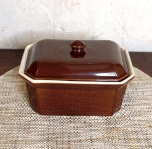 Emile Henry stoneware terrine brown – 1980s – Made in France – Excellent condition – Rare and collectible piece