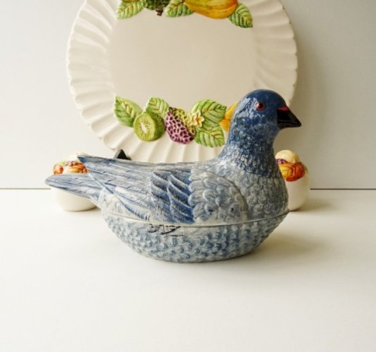 Terrine Pigeon signé Michel Caugant