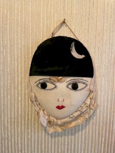 Head of Columbine to hang 1930 Art Deco