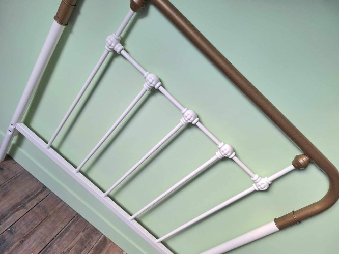 Tête de lit en métal Asper Couleur blanc/laiton LA REDOUTE INTERIEURS