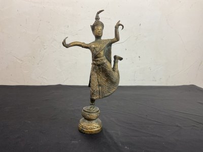 THAILANDE - BRONZE  DANSEUSE APSARA - XIXEME