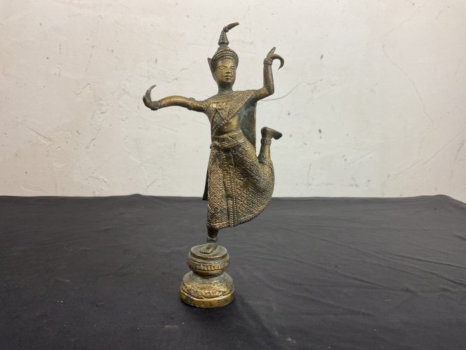 THAILANDE - BRONZE  DANSEUSE APSARA - XIXEME