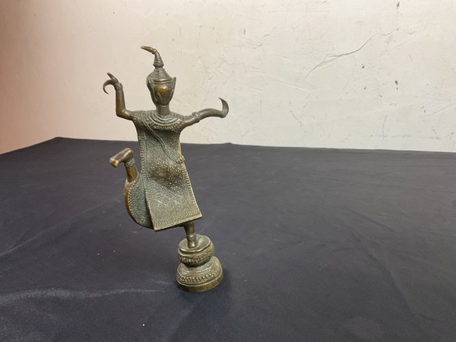 THAILANDE - BRONZE  DANSEUSE APSARA - XIXEME
