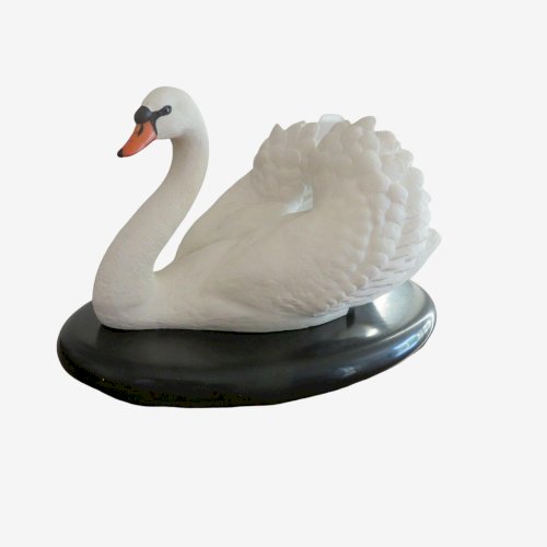 THE ROYAL SWAN PAR RONALD VAN RUYCKEVELT POUR THE FRANKLIN MINT 1986 PORCELAINE
