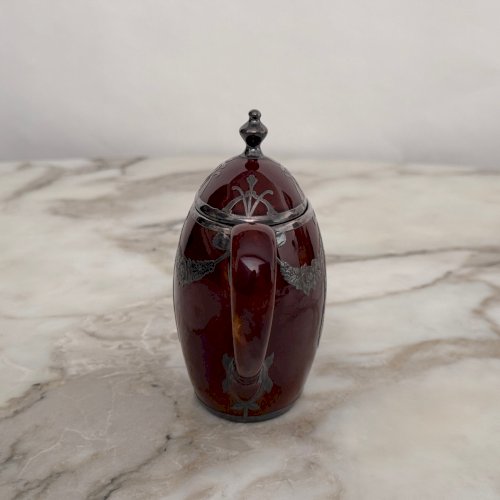 Théière anglaise Lenox Art Nouveau monture en métal M4022