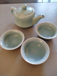 Théière chine céladon