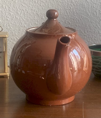 Théière en faïence fine Carmélite Sarreguemines XIXe