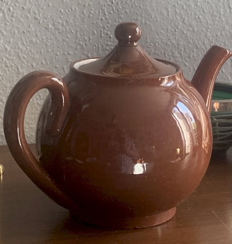 Théière en faïence fine Carmélite Sarreguemines XIXe