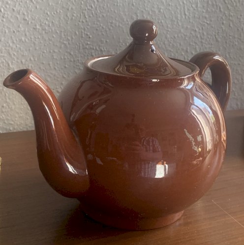 Théière en faïence fine Carmélite Sarreguemines XIXe