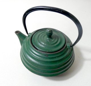 Cast iron teapot