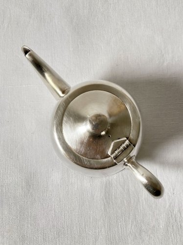 Théière en métal blanc, Felix Frères, Toulouse