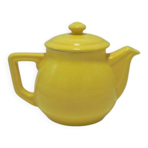 Théière vintage jaune