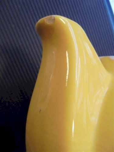 Théière vintage jaune