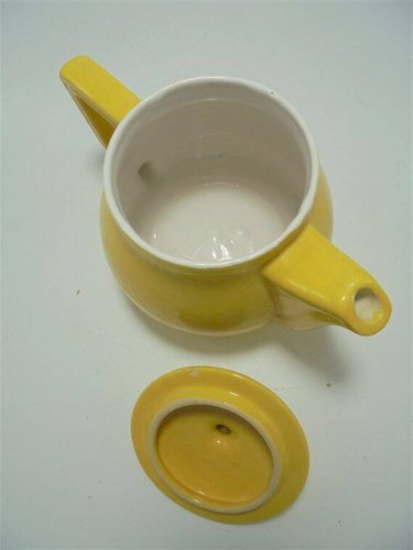 Théière vintage jaune