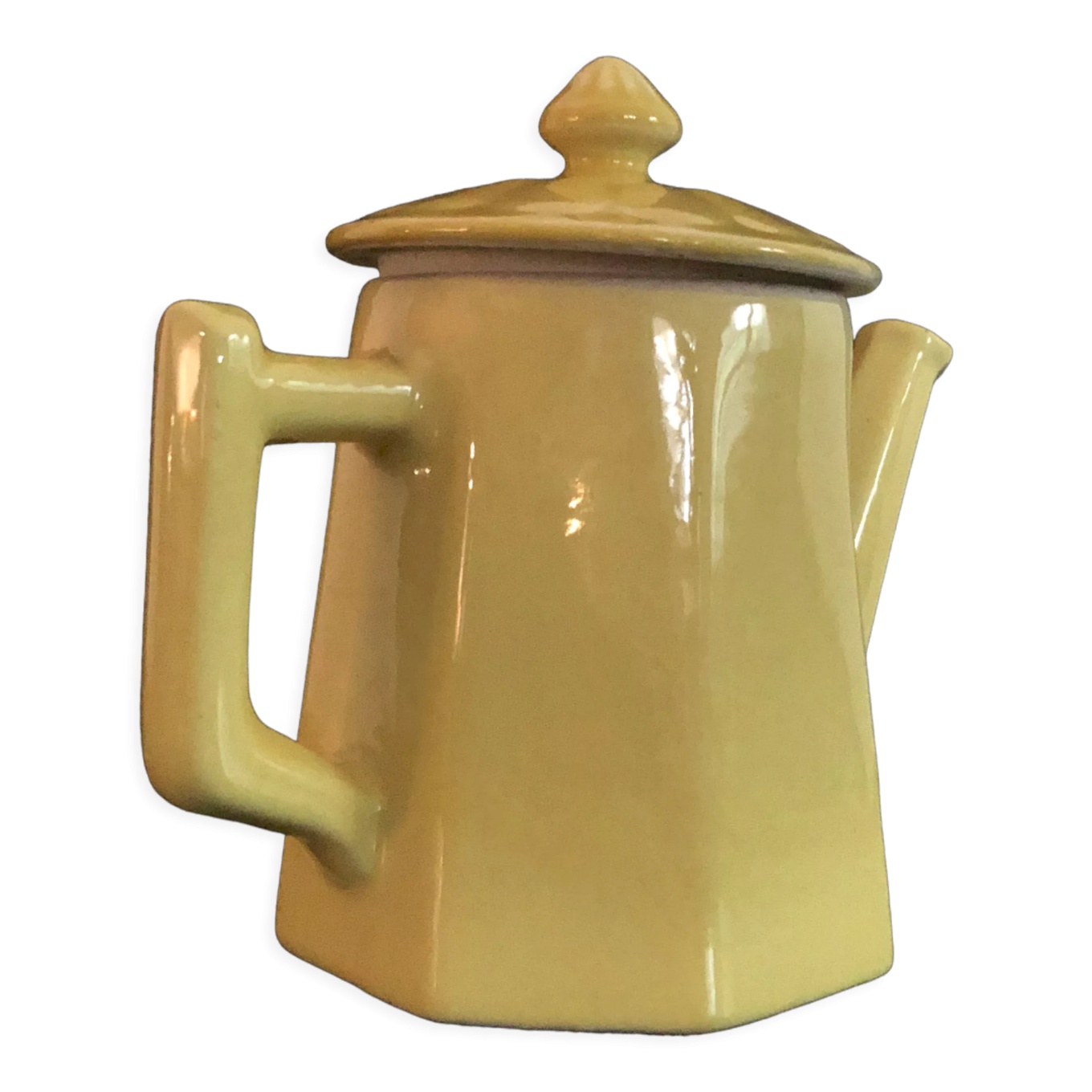 Théière Ancienne En Faïence De Vache KHIEN – Céramique USA, Vintage, Multicolore