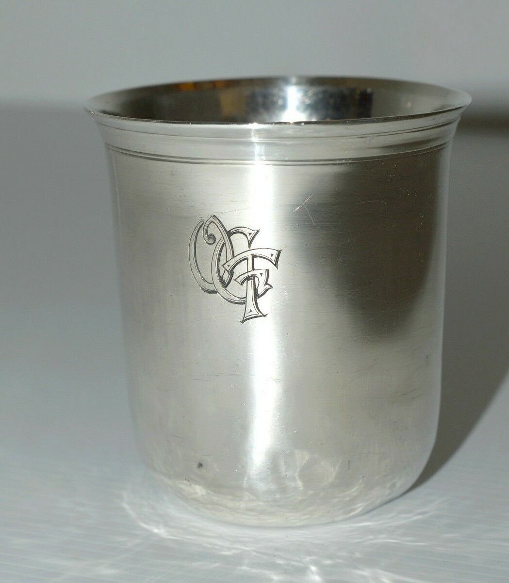 Timbale En Argent Massif Fin XVIIIe / Empire - Poinçon 1er Coq - Décoratif
