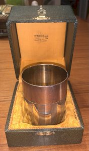 timbale argent massif minerve orfèvre Coignet écrin prénom Jeannette poids 85gr