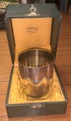 timbale argent massif minerve orfèvre Coignet écrin prénom Jeannette poids 85gr