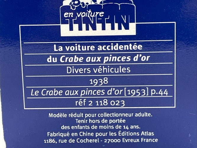 Tintin L'Affaire Tournesol Lancia Aurelia 1/43 Atlas