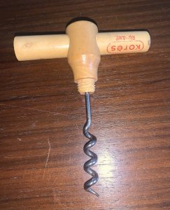 carbon ribbon wooden promotional corkscrew korès
