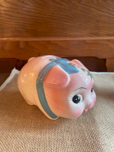 Tirelire cochon vintage 1970