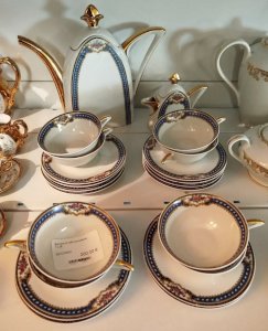 T.L.B LIMOGES Service A Cafe PORCELAINE FRANCE UNIQUE 20CUIS 20/12