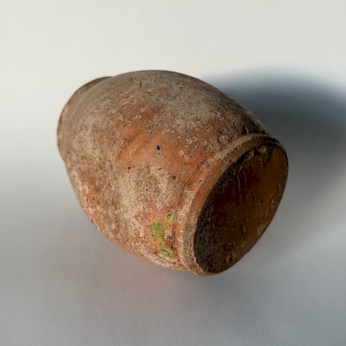 Tonnelet en terre cuite vernissée de Saintonge XIXe L9322