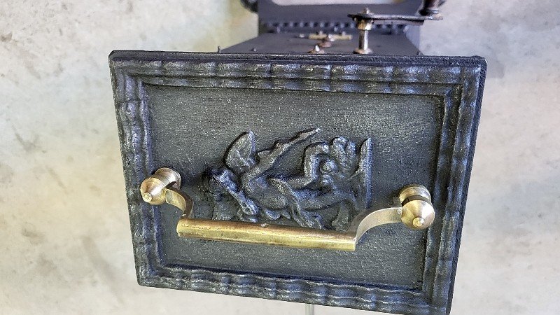 TOURNE BROCHE MECANIQUE ANCIEN J ALRAM CETTE REVISE ET GARANTIE N° 1