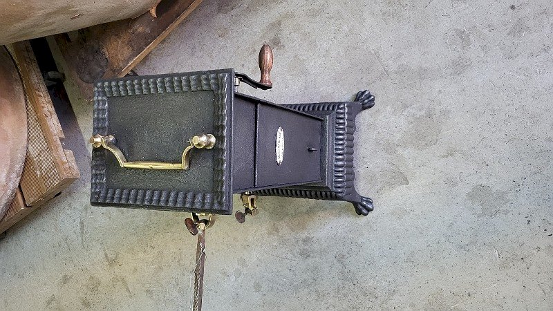 TOURNE BROCHE MECANIQUE ANCIEN MARCEL REGLADE LA REOLE  REVISE ET GARANTIE N° 2