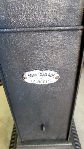 TOURNE BROCHE MECANIQUE ANCIEN MARCEL REGLADE LA REOLE  REVISE ET GARANTIE N° 2