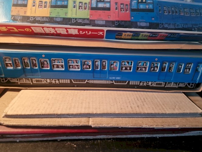 Train En Tole A Friction  made in japan - long 43 Cm ICHIKO QUASI NEUF