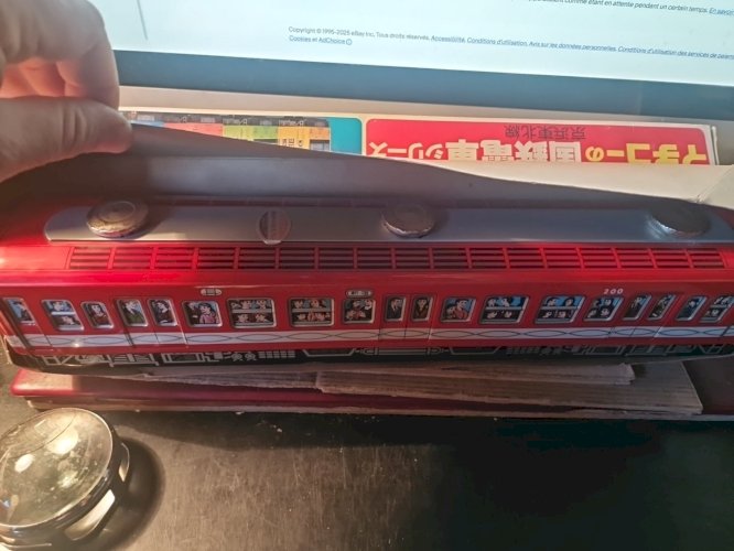 Train En Tole A Friction  made in japan - long 43 Cm ICHIKO QUASI NEUF