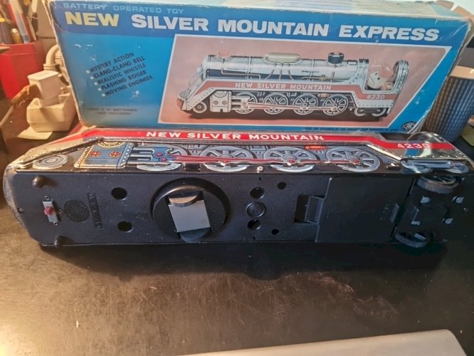 Train New Silver Mountain Express made in japan - long 40 cm Modern Toys.
