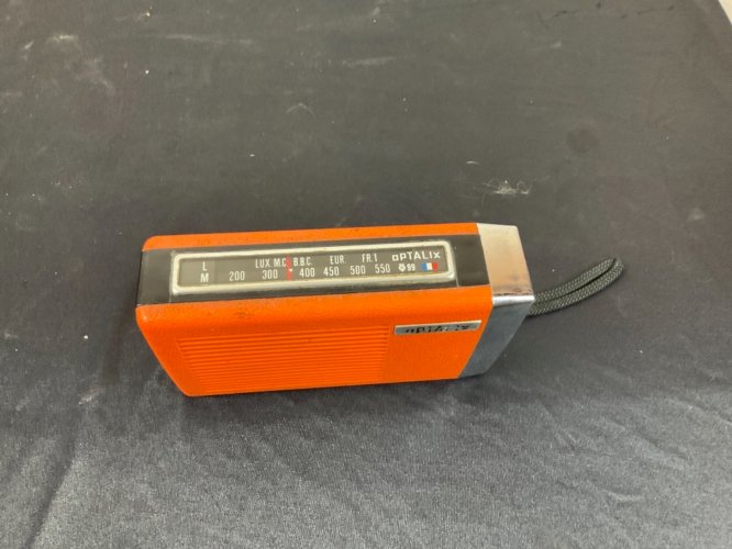 Transistor radio Optalix  vintage 70 Orange