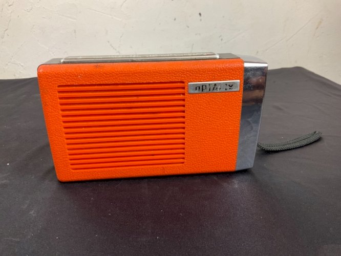 Transistor radio Optalix  vintage 70 Orange