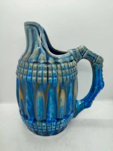 tres beau pichet ancien en gres flammé signé Metenier en bon etat