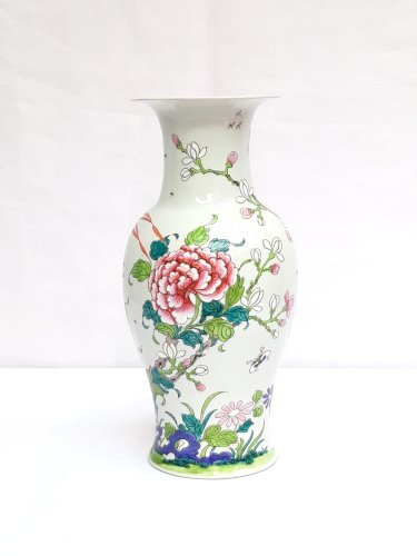 Très beau pot à bonzaï Chinois porcelaine émaillée