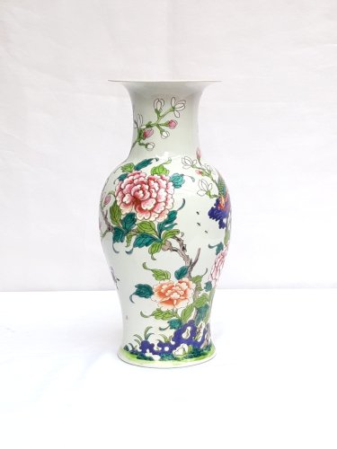 Très beau pot à bonzaï Chinois porcelaine émaillée