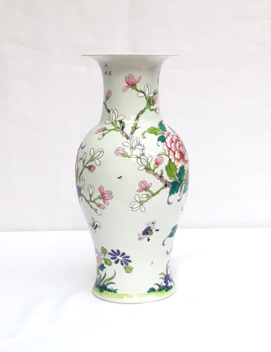 Très beau pot à bonzaï Chinois porcelaine émaillée