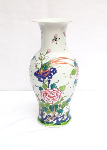 Très beau pot à bonzaï Chinois porcelaine émaillée